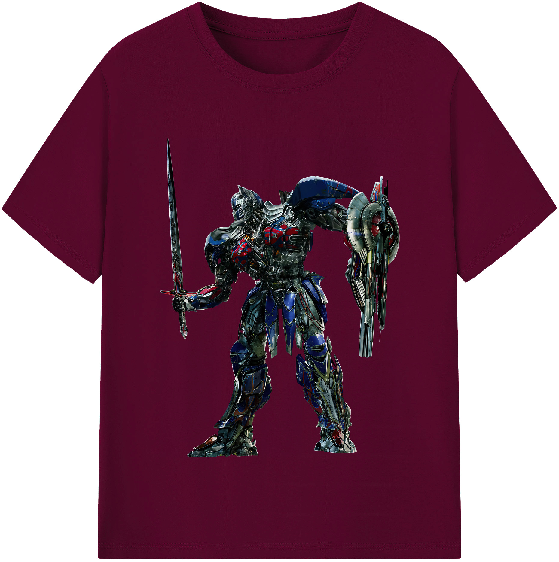 （画像用） Transformers トランスフォーマー レディースカジュアルプリントTシャツ（綿100％）